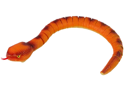 Dálkově ovládaný had anakonda – 70 cm oranžový s pilotem