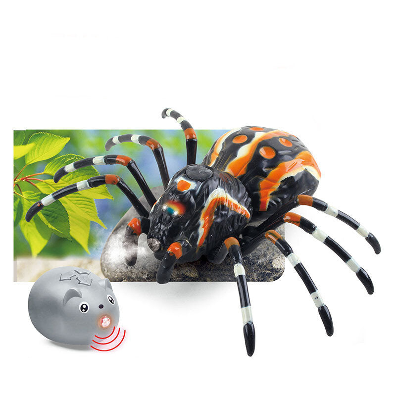 Dálkově ovládaný pavouk tarantule na infračervené ovládání černý