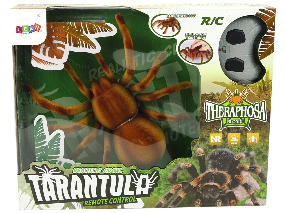 Dálkově ovládaný pavouk tarantule s infračerveným ovládáním hnědý