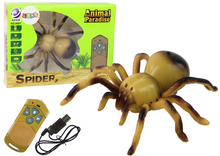 Dálkově ovládaný pavouk tarantule – USB nabíjení | žlutý