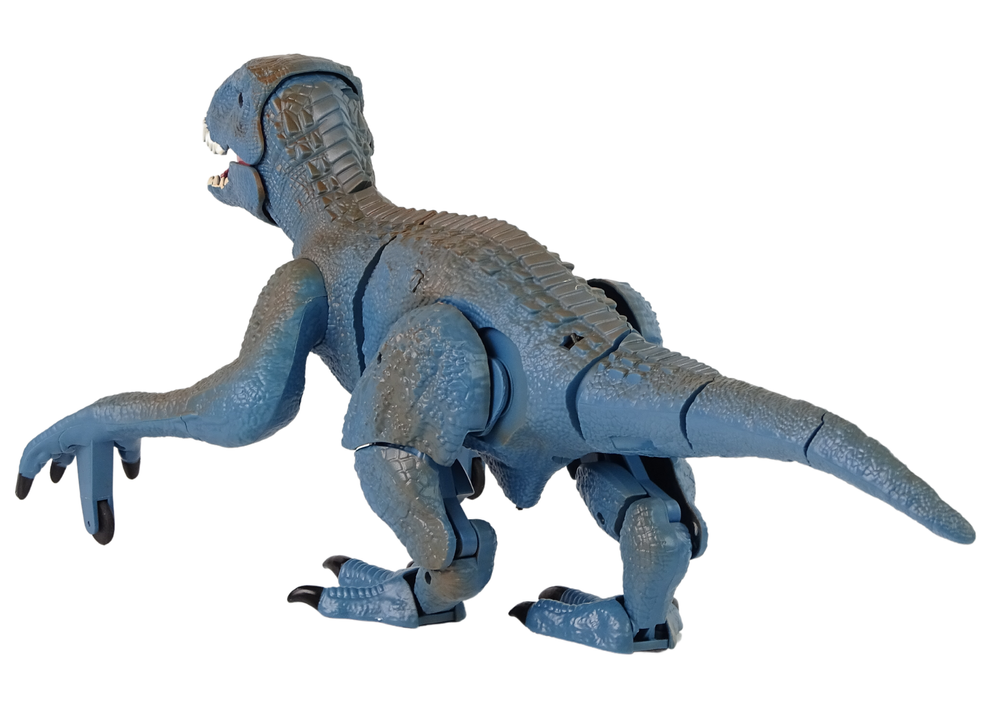 Dálkově ovládaný Velociraptor – se zvuky řvání | modrý