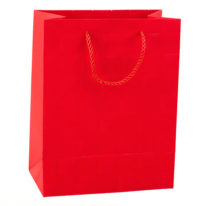 Dárková taška elegantní – reliéfní čtverce 23x18x10,5 cm