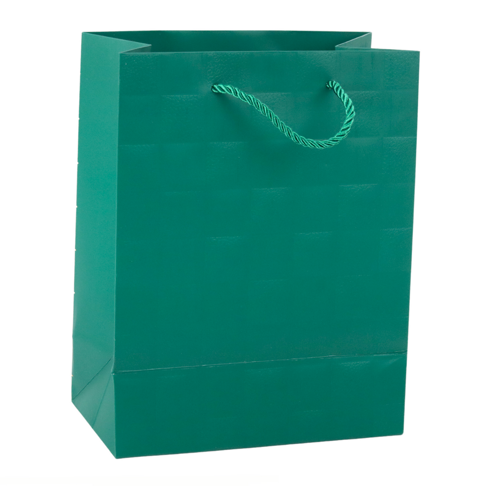 Dárková taška elegantní – reliéfní čtverce 23x18x10,5 cm