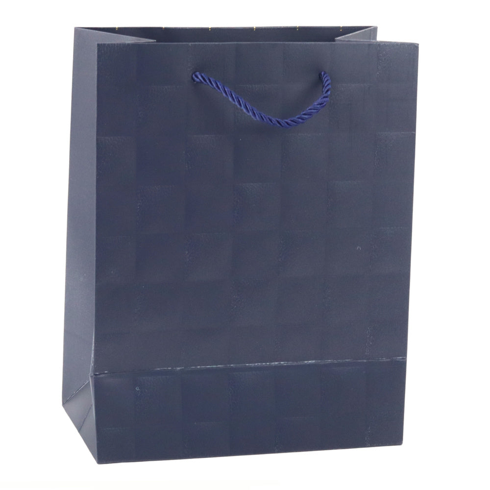 Dárková taška elegantní – reliéfní čtverce 23x18x10,5 cm