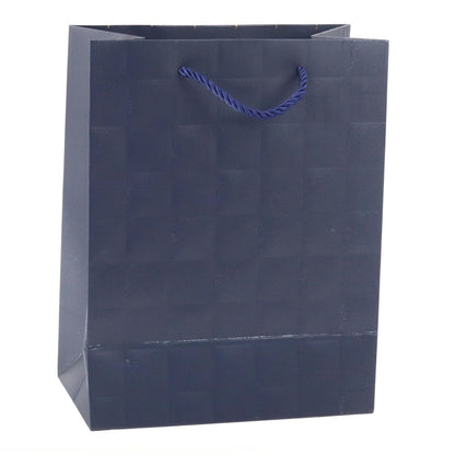 Dárková taška elegantní – reliéfní čtverce 23x18x10,5 cm