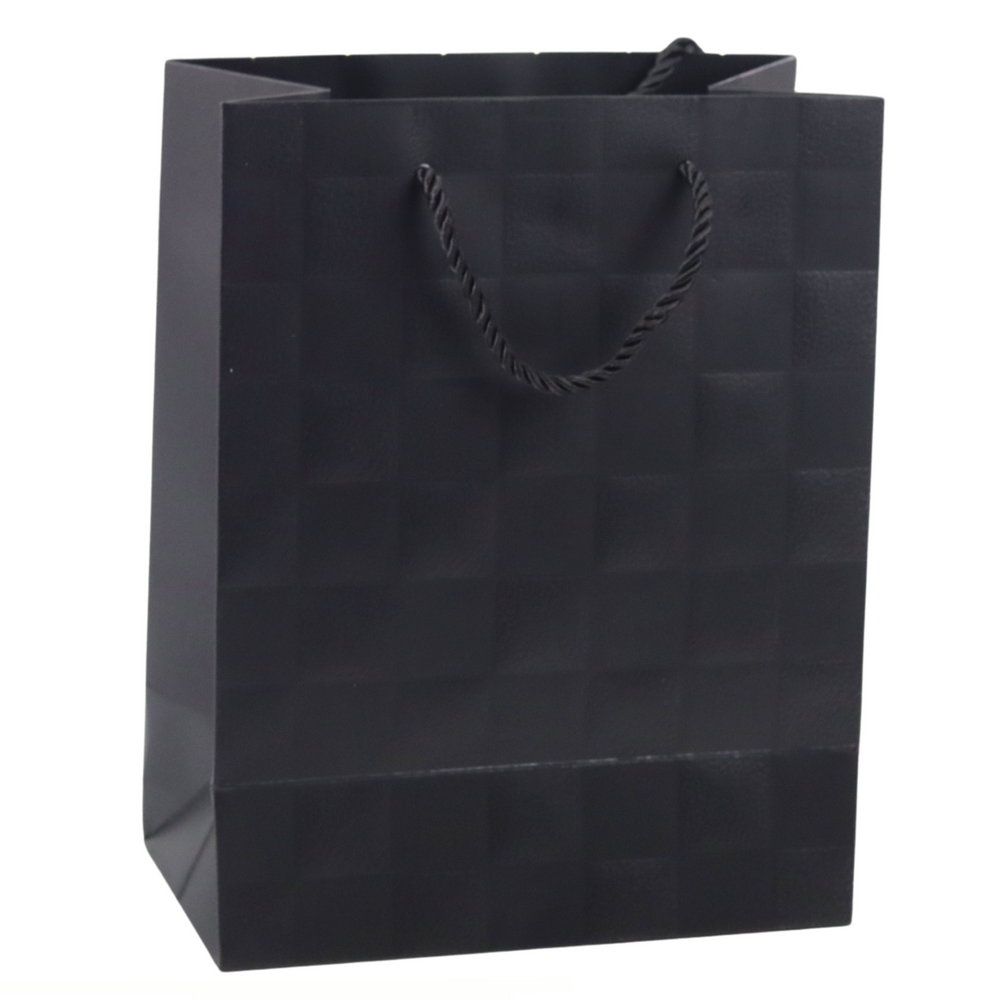 Dárková taška elegantní – reliéfní čtverce 23x18x10,5 cm