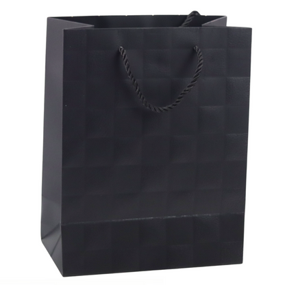 Dárková taška elegantní – reliéfní čtverce 23x18x10,5 cm