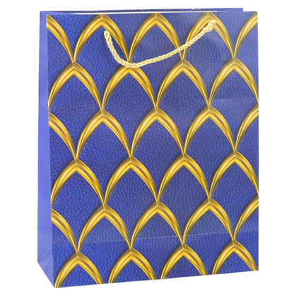 Dárková taška elegantní se zlatými zdobeními – 32x26x12 cm
