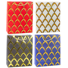 Dárková taška elegantní se zlatými zdobeními – 32x26x12 cm