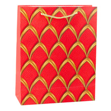 Dárková taška elegantní se zlatými zdobeními – 32x26x12 cm