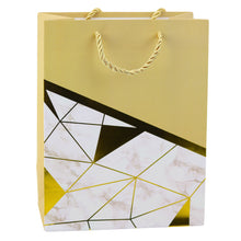 Dárková taška geometrické vzory mramor – 23x18x10,5 cm