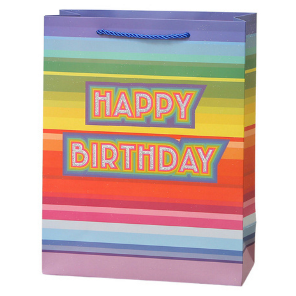 Dárková taška Happy Birthday – narozeninová 23x18x10cm