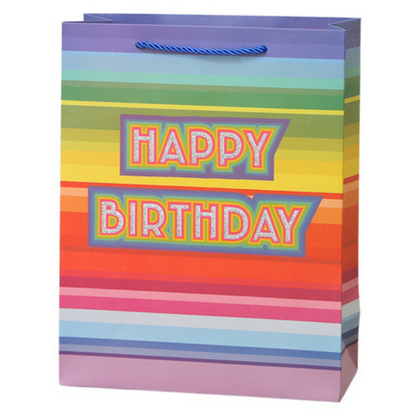 Dárková taška Happy Birthday – narozeninová 23x18x10cm