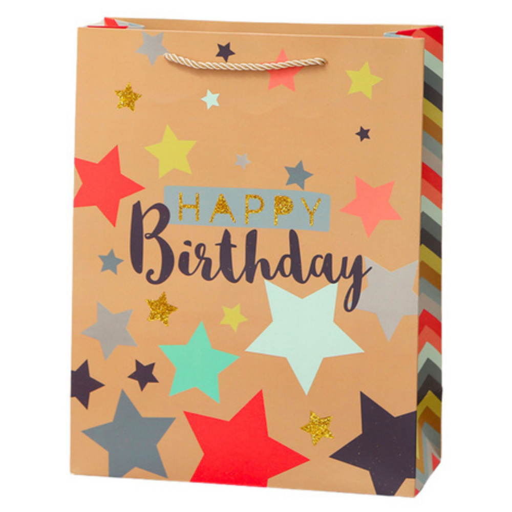 Dárková taška Happy Birthday – narozeninová 23x18x10cm