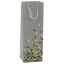 Dárková taška na láhev vína s puntíky – 36x12x9cm