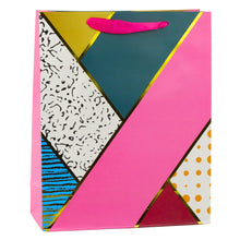 Dárková taška papírová geometrické vzory – 32x26x12 cm