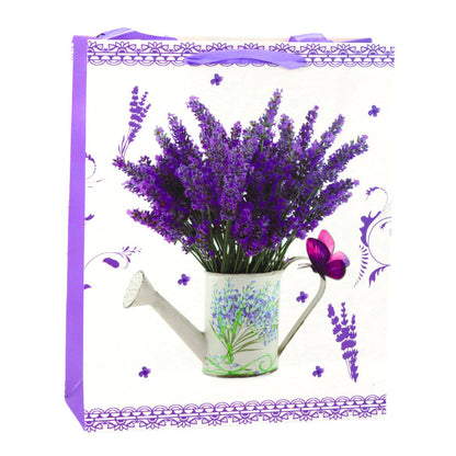 Dárková taška papírová levandule – 32x26x12 cm | fialová