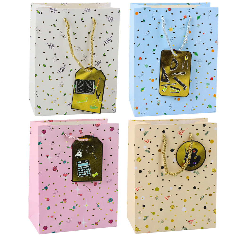 Dárková taška pro žáky a učitele – s přívěskem 32x26x12 cm
