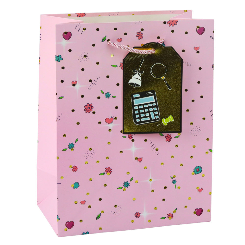 Dárková taška pro žáky a učitele – s přívěskem 32x26x12 cm