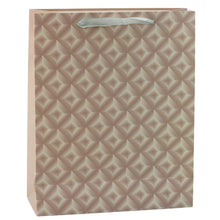 Dárková taška reliéfní 32x26x10 cm – béžová | luxusní