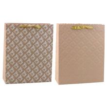 Dárková taška reliéfní 32x26x10 cm – světle béžová
