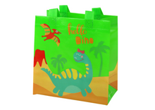 Dárková taška s dinosaurem – 23x21,5x11 cm | zelená