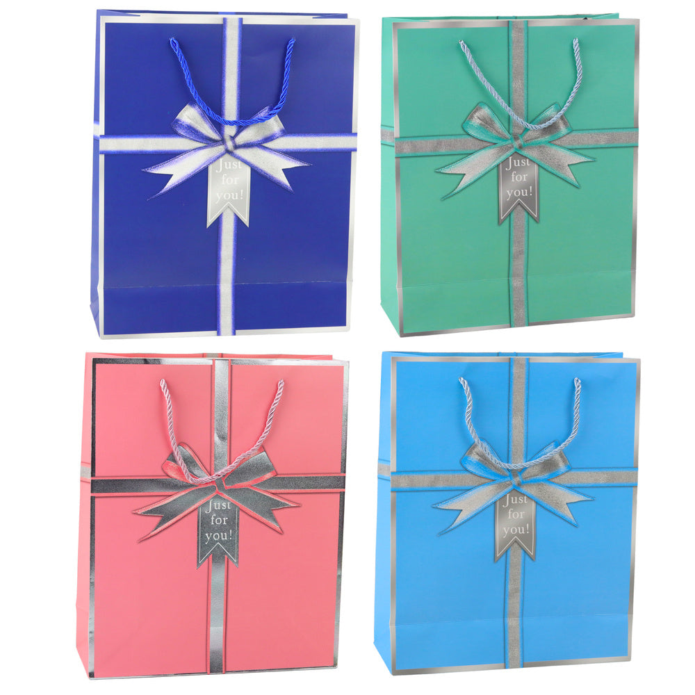 Dárková taška s mašlí Just For You – 32x26x12 cm