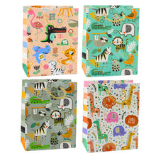 Dárková taška Safari zvířátka – 23x18x10,5 cm zlaté detaily