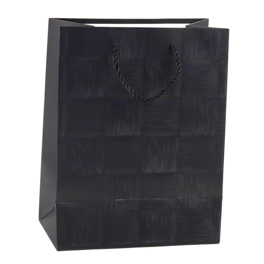 Dárková taška se vzorem čtverců – 23x18x10 cm | strukturální