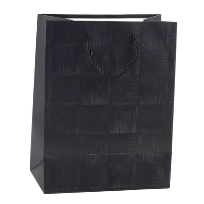 Dárková taška se vzorem čtverců – 23x18x10 cm | strukturální