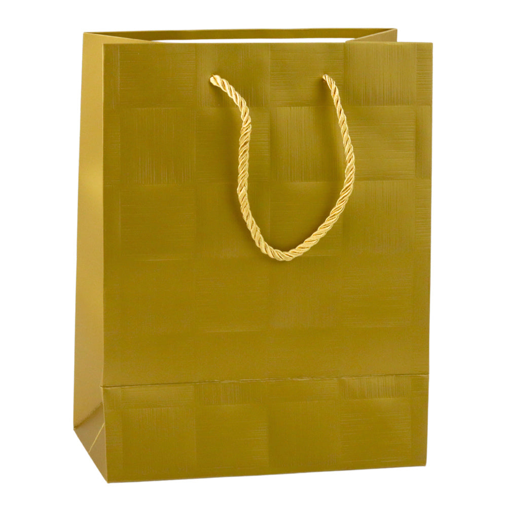 Dárková taška se vzorem čtverců – 23x18x10 cm | strukturální