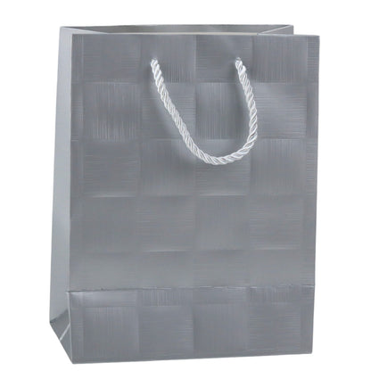 Dárková taška se vzorem čtverců – 23x18x10 cm | strukturální