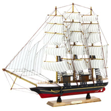 Dekorativní model trojstěžníkové plachetnice – bílé plachty 53x45cm