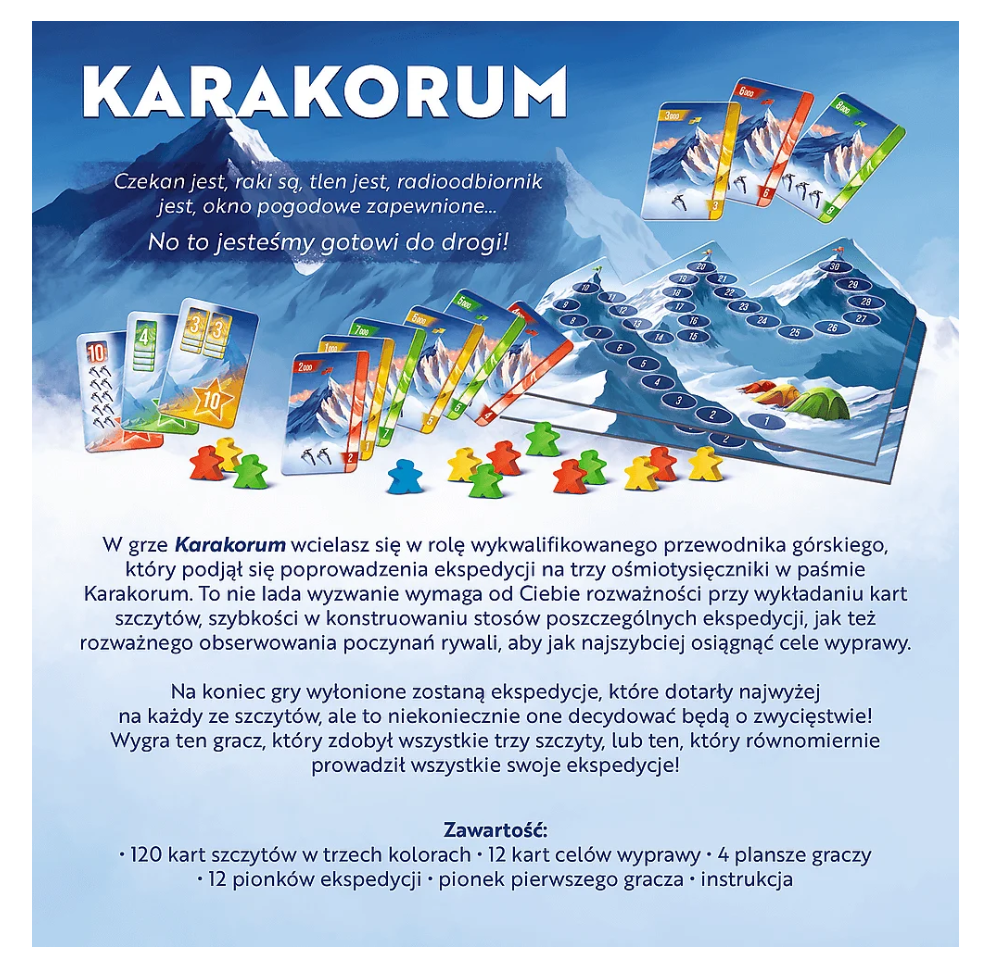 Desková hra Karakorum King of the Mountains – Trefl