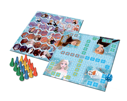 Deskové hry 2v1 Člověče nezlob se a Hadi a žebříky Frozen II – Trefl
