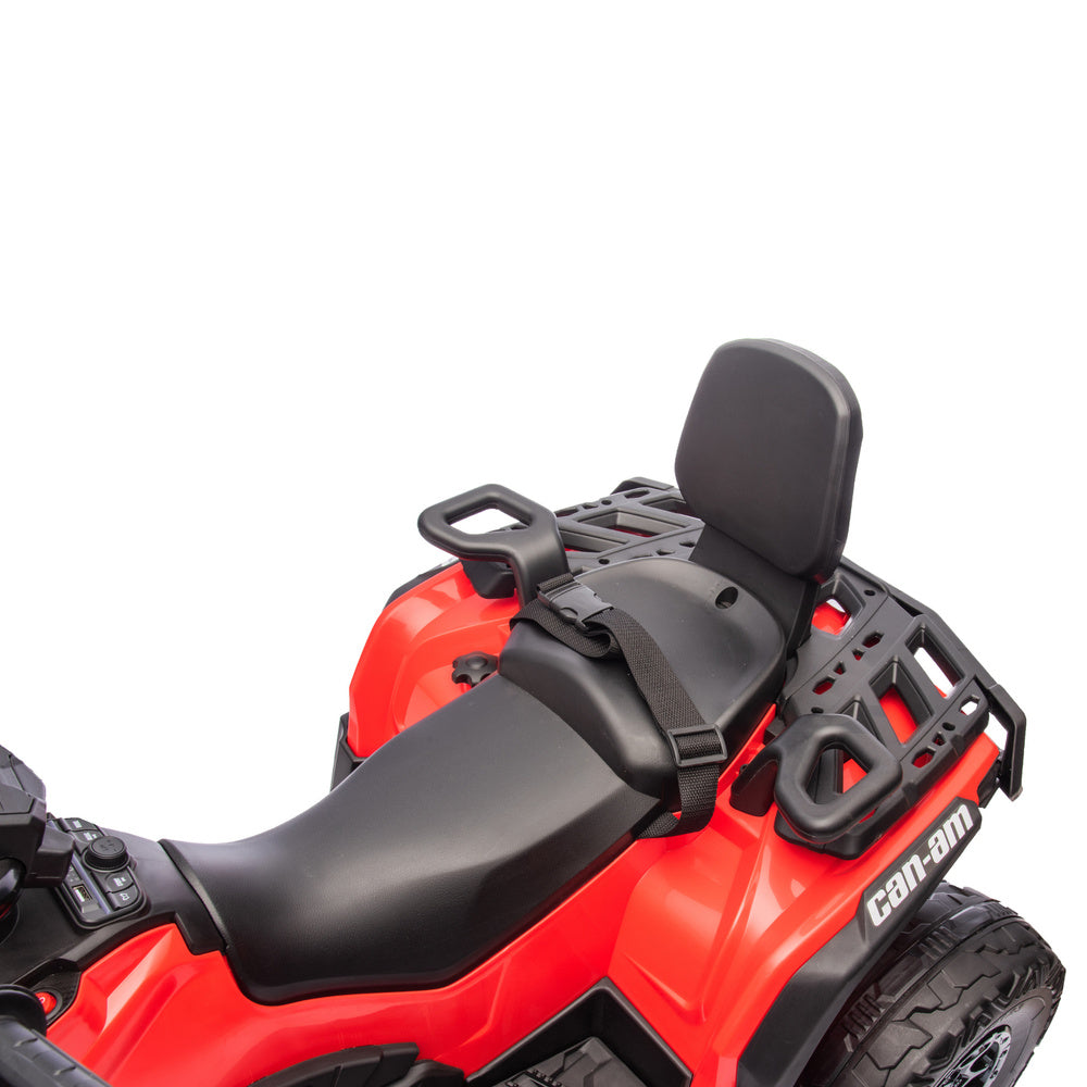 Dětská čtyřkolka Can Am Outlander – elektrická 4x4 | červená
