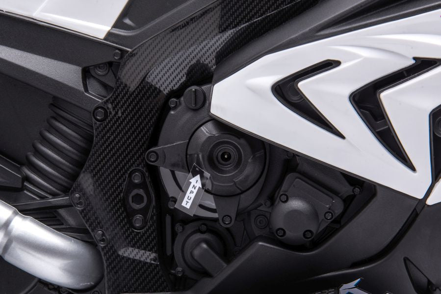 Dětská elektrická motorka BMW HP4 na akumulátor bílá JT5008