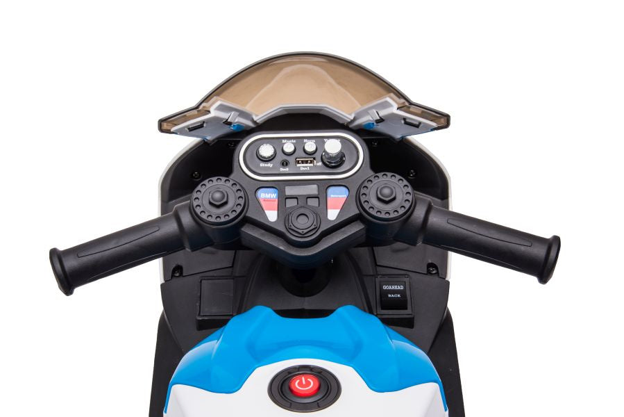 Dětská elektrická motorka BMW HP4 na akumulátor bílá JT5008