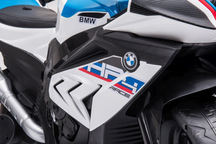 Dětská elektrická motorka BMW HP4 na akumulátor bílá JT5008
