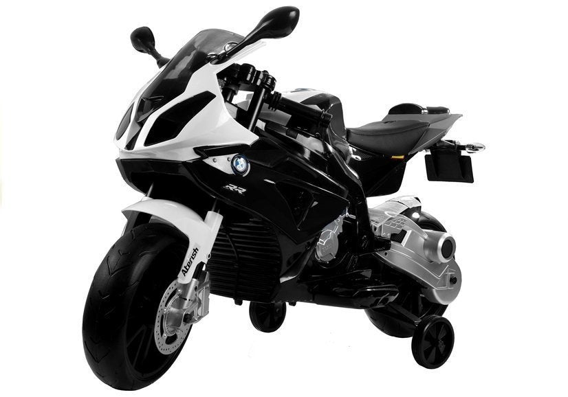 Dětská elektrická motorka BMW S1000RR s podpornými kolečky černá
