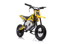Dětská elektrická motorka cross 36V s akumulátorem žlutá
