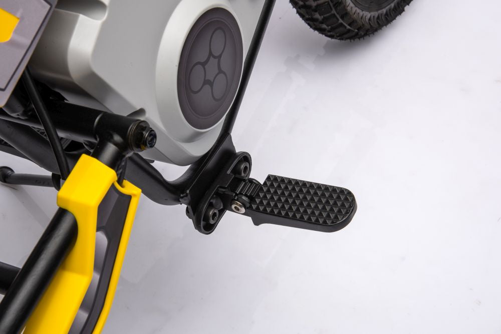 Dětská elektrická motorka cross 36V s akumulátorem žlutá