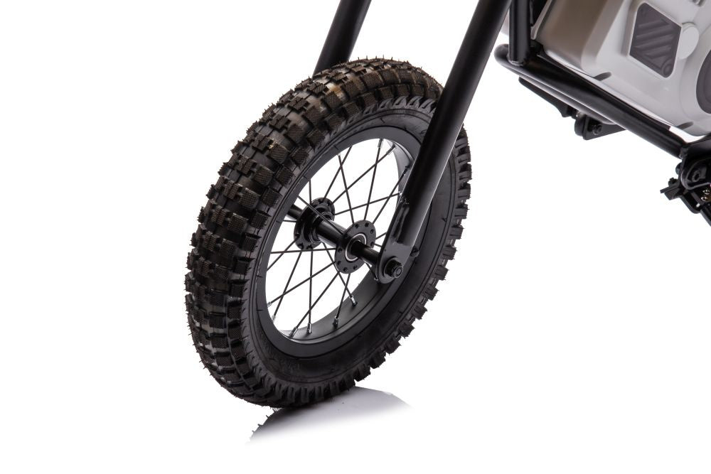 Dětská elektrická motorka cross 36V s akumulátorem žlutá