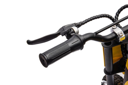 Dětská elektrická motorka cross 36V s akumulátorem žlutá