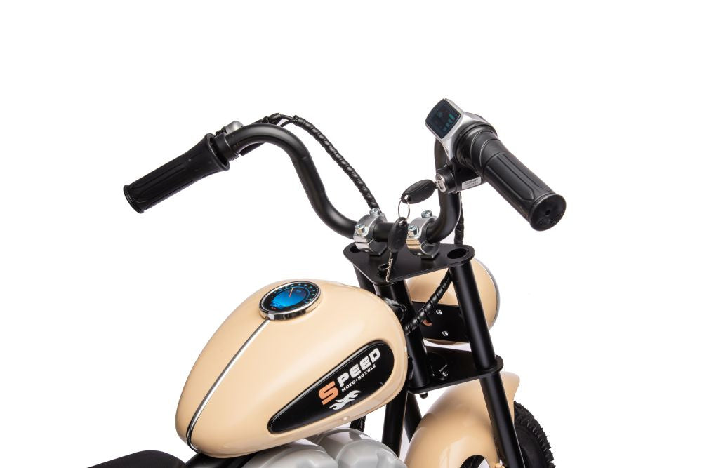 Dětská elektrická motorka na akumulátor 36V khaki A9902