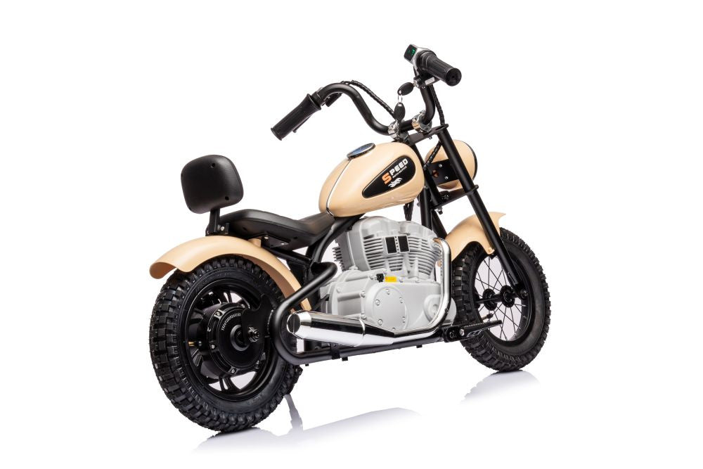Dětská elektrická motorka na akumulátor 36V khaki A9902