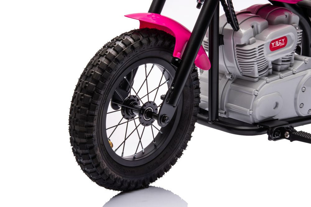 Dětská elektrická motorka na akumulátor 36V růžová A9902