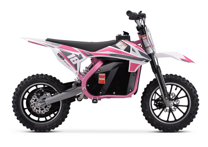Dětská elektrická motorka Trail King na akumulátor – růžová