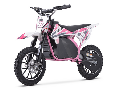 Dětská elektrická motorka Trail King na akumulátor – růžová
