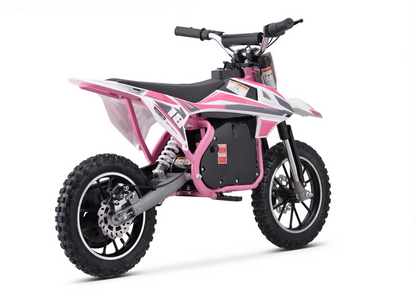 Dětská elektrická motorka Trail King na akumulátor – růžová
